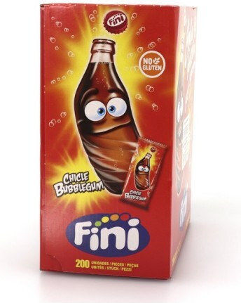 Fini 200 Дъвки за дъвчене Bottles с вкус на Cola 1бр 10гр