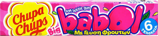 Chupa Chups 6 Τσίχλες Big Babol με Γεύση Tutti Frutti 27.6gr