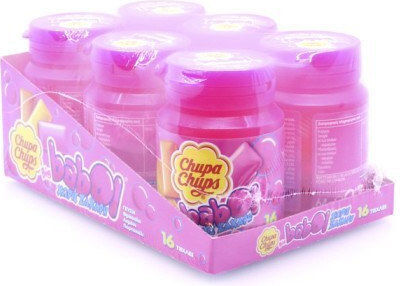 Chupa Chups 16 Τσίχλες Big Babol Χωρίς Προσθήκη Ζάχαρης 6τμχ