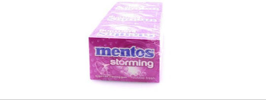 Mentos 12 Kaugummis Storming mit Geschmack Bubble Fresh Ohne Zuckerzusatz 12St 33g