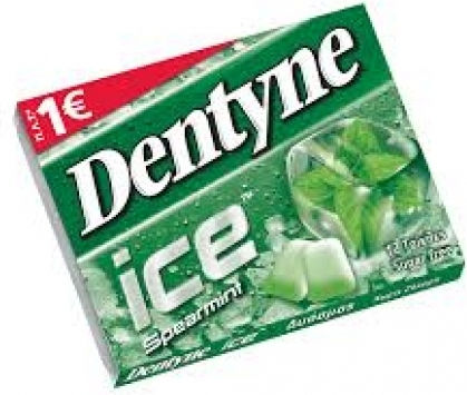 Dentyne 12 Τσίχλες Ice με Γεύση Δυόσμος Χωρίς Προσθήκη Ζάχαρης 16.8gr