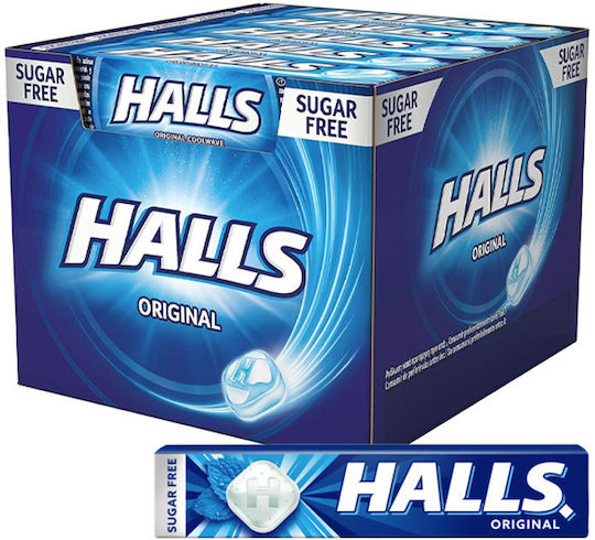 Halls Cool Bonbons mit Minzgeschmack Ohne Zuckerzusatz 20 Stück