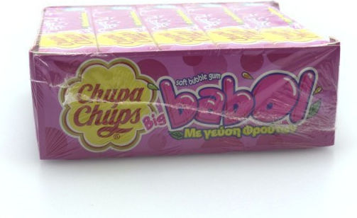 Chupa Chups 6 Chewing gum Big Babol with Tutti Frutti Flavour 20pcs 27.6gr