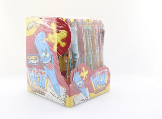 Забавен спрей-бонбон с писалка Johny Bee 6ml 36бр