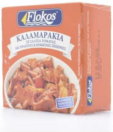 Flokos Squids Tomato - Pepper 160gr