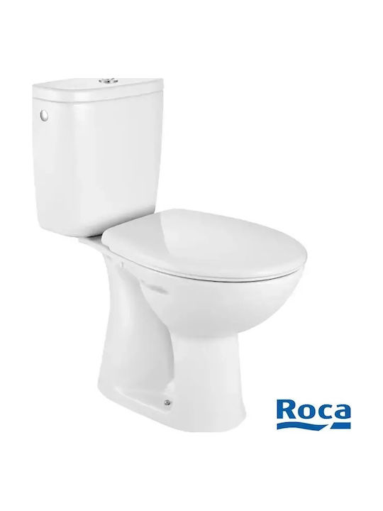 Roca Pack Adele Λεκάνη Δαπέδου Κάτω Σιφόνι με Καζανάκι Λευκή