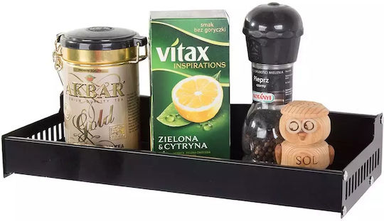 Verk Group Wandmontiertes Metallisches Regal Schwarz