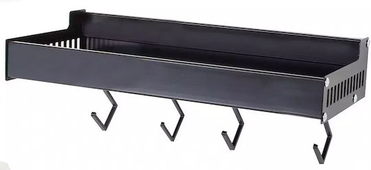 Verk Group Wandmontiertes Metallisches Regal Schwarz