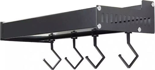 Verk Group Wandmontiertes Metallisches Regal Schwarz