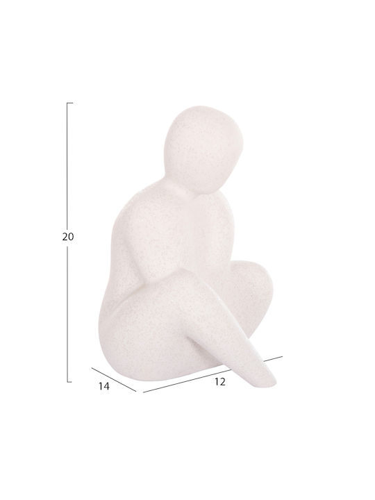 HomeMarkt Decorative Home Glaze made of Ceramic Material 5x6x21cm 1pcs
