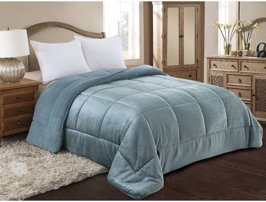 Adam Home Κουβερτοπάπλωμα Υπέρδιπλο 220x240εκ. 805 Πετρόλ 740 GSM