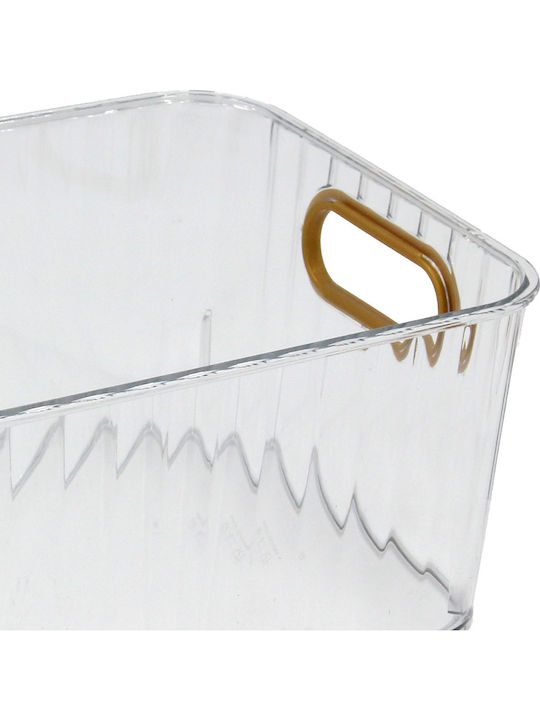 Keskor Storage Basket Plastic Gold 24.5x17x9.5cm 1pcs