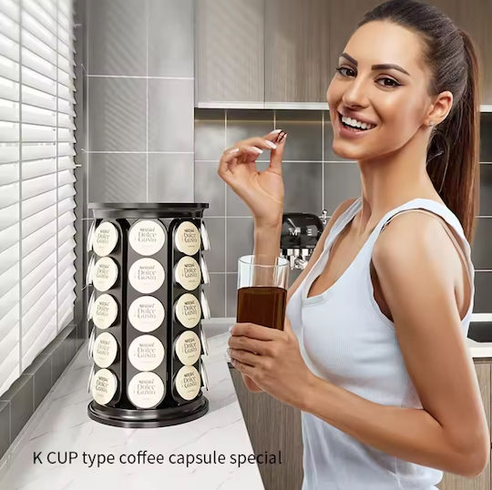 One Fashion Storage Stand 40 Nespresso Capsules Black