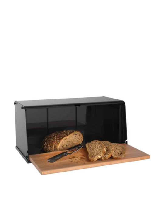 Brotkasten mit Deckel Hölzernes Beige 40.5x21x19cm