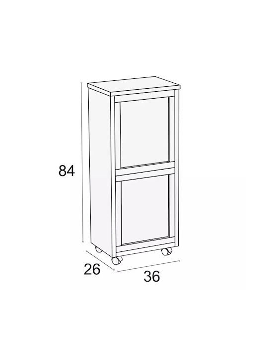Arredamenti Italia Coș de Gunoi Plastic Alb 12lt 1buc