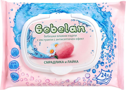 Bebelan Μωρομάντηλα χωρίς Οινόπνευμα & Parabens 24τμχ