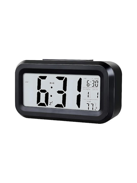 Ceas Digital de Masă cu Alarmă Transparent