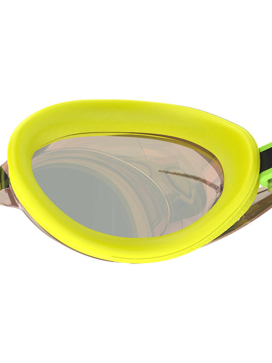 Speedo Γυαλιά Κολύμβησης Ενηλίκων με Αντιθαμβωτικούς Φακούς Κίτρινα
