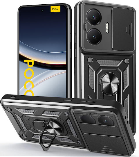 Θήκη Θωράκισης Xiaomi Poco F7 5g Camshield Slide Μαύρη