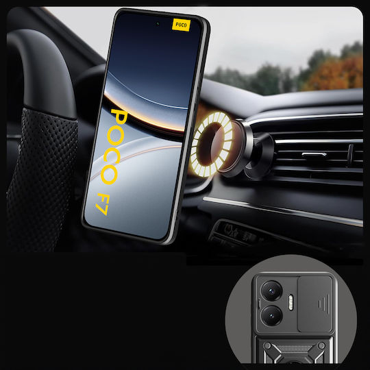 Θήκη Θωράκισης Xiaomi Poco F7 5g Camshield Slide Μαύρη