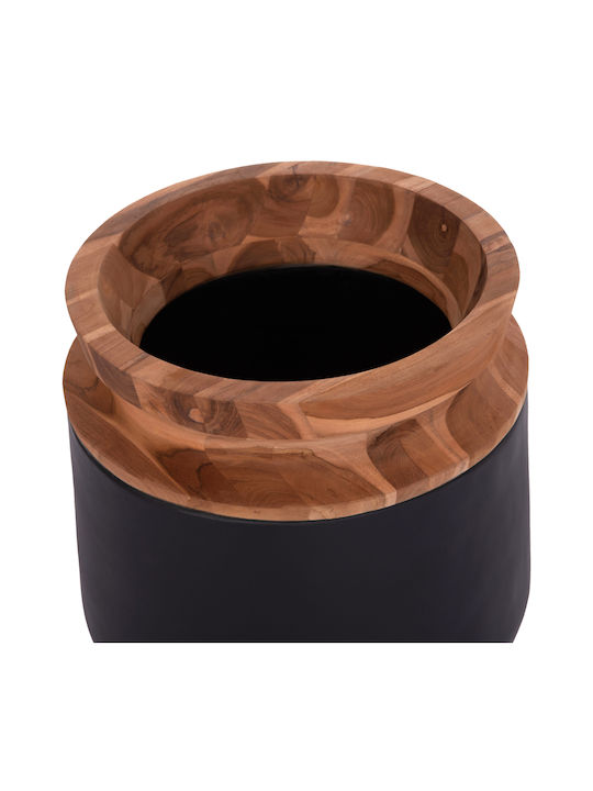 HomeMarkt Decorative Vase Linter Black 34x11.7x60cm