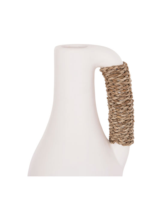 HomeMarkt Decorative Vase Cammer White 18x18x39cm