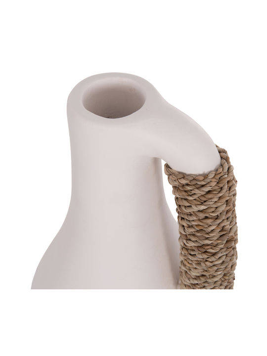 HomeMarkt Decorative Vase Cammer White 18x18x39cm
