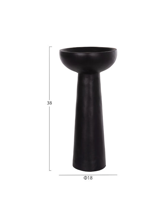 HomeMarkt Decorative Vase Lekkan Black 4x4x38cm