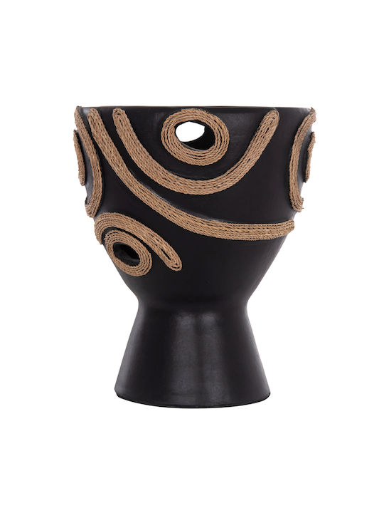 HomeMarkt Decorative Vase Dean Black 20x20x29cm