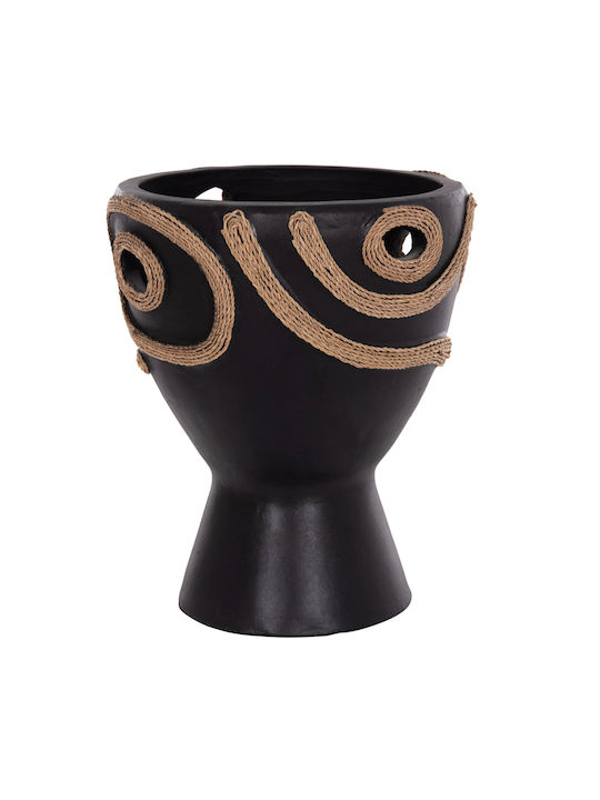 HomeMarkt Decorative Vase Dean Black 20x20x29cm