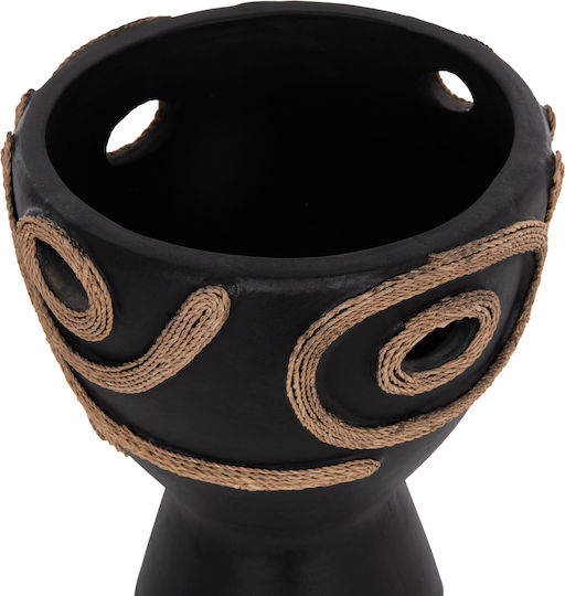 HomeMarkt Decorative Vase Dean Black 20x20x29cm