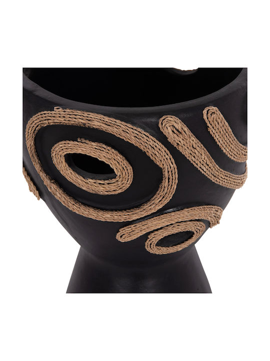 HomeMarkt Decorative Vase Dean Black 20x20x29cm