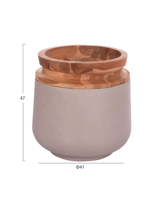 HomeMarkt Decorative Vase Linter Brown 34x13.5x60cm