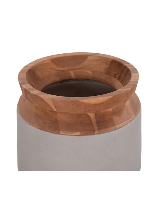 HomeMarkt Decorative Vase Linter Gray 11.7cm