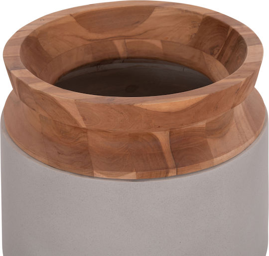 HomeMarkt Decorative Vase Linter Gray 11.7cm