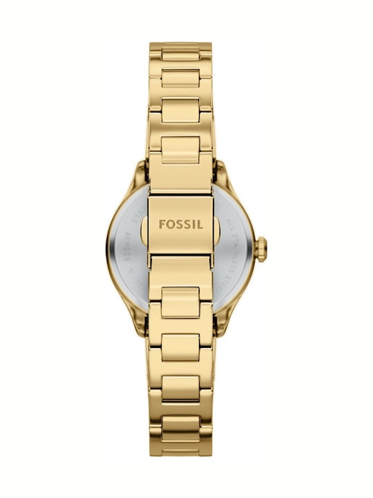 Fossil Три Кварцов Часовник с Метална Верижка