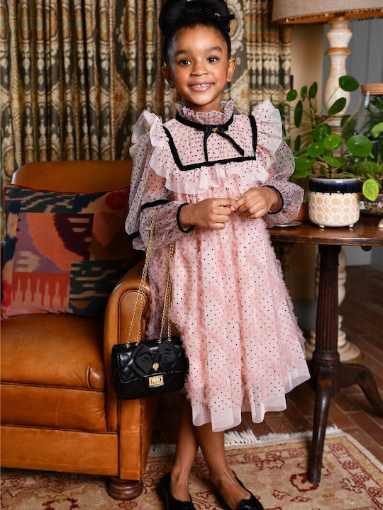 Adelia Mädchenkleid Langärmelig Blush