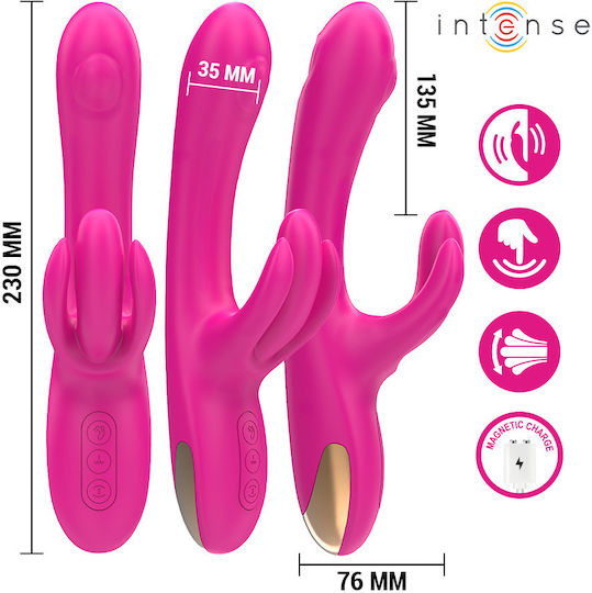 Intense Britney Vibrator Rabbit with Remote Control 23cm Pink