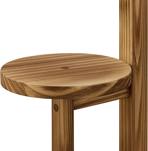 Ruhhy Pot Stand Wooden Beige