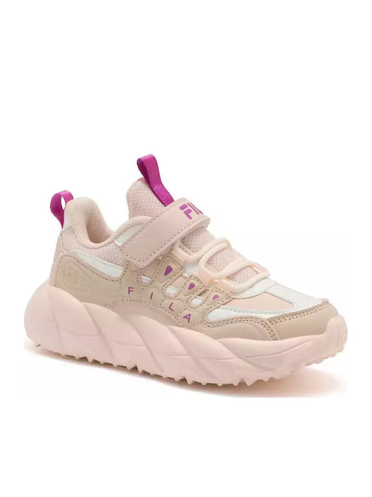Memory Space 3 Kinder Sneakers mit Klettverschluss Rosa