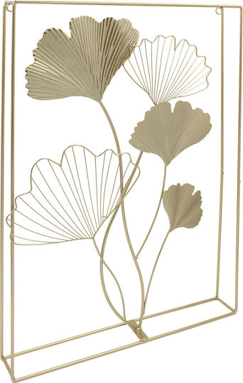 Keskor Wanddekoration aus Metallisch Blumen 60x6x40cm 1pcs