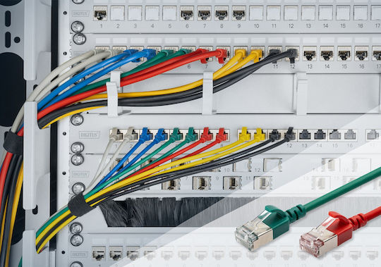 Digitus F/FTP Cat.6 (Gigabit) Καλώδιο Δικτύου Ethernet 7m Γκρι