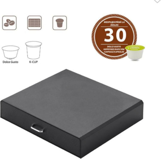 Organization Drawer 30 Coffee Capsules 35x7.5x34cm Organization Drawer 30 Coffee Capsules 35x7.5x34cm