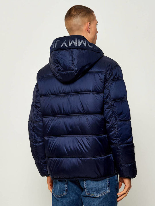 Geacă Puffer Albastră