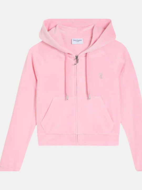 Madison Women's Sweatshirt Jacket Hooded Pink