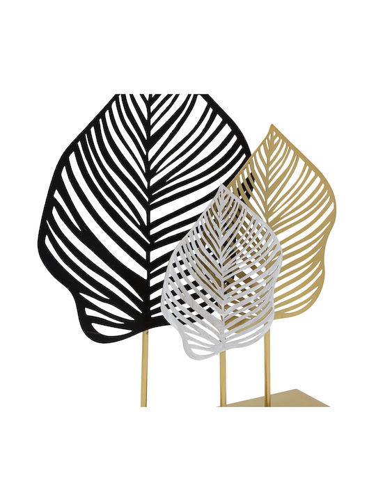Decorative Metallic Tabletop 22x8x31 Cm From Leaves Keskor 66515