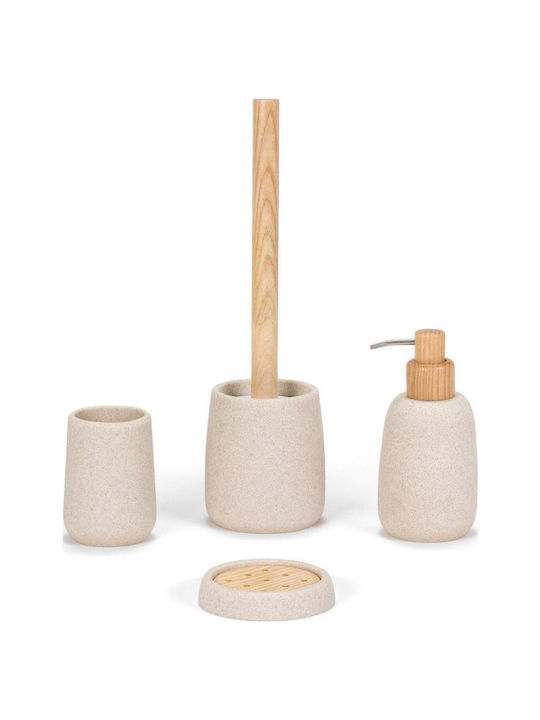 Andrea House Kunststoff Badezimmer Toilettenbürste Beige