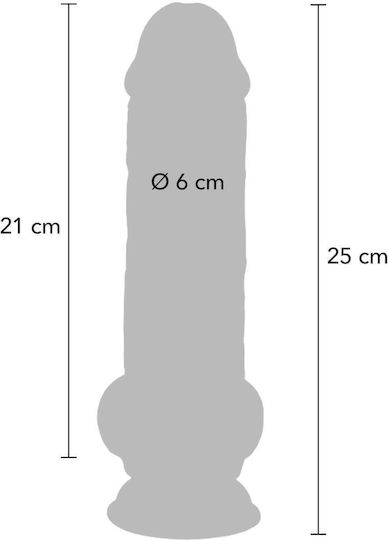 Ρεαλιστικό Dildo με Βεντούζα Flesh