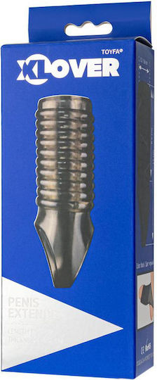 Toyfa Xlover Penis Sleeve Vergrößerung Tpe Transparentes Schwarz 11 Cm