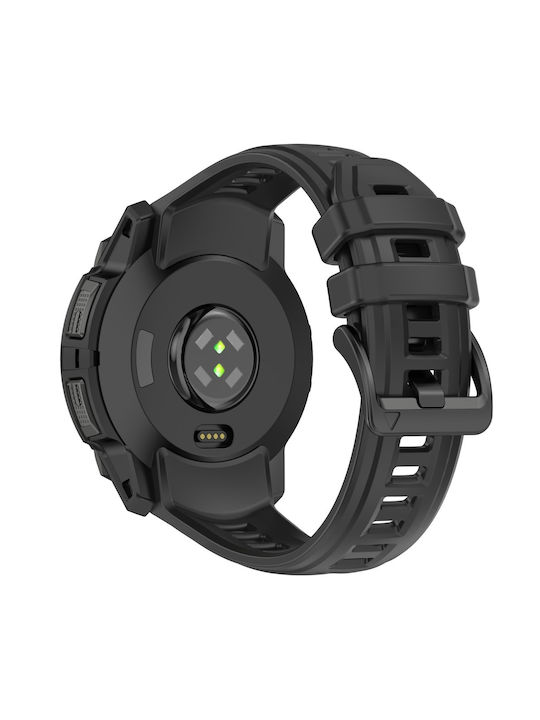 Garmin Instinct 3 45mm Silikon Tragbare Bänder Schwarz
